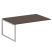 Проходной наборный элемент переговорного стола Metal System Style БО.ППРГ-5 1800x1235x750 (Дуб Наварра/Серый металл)