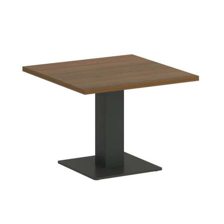 Стол журнальный квадратный VR.SP-5-60.2G 600x600x450 (Орех Гварнери/Антрацит Металл)