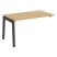 Наборный элемент рабочей станции на деревянных опорах Onix Wood OW.1.NRS-3.8 1380x800x750 (Тиквуд Светлый/Дуб Темный)
