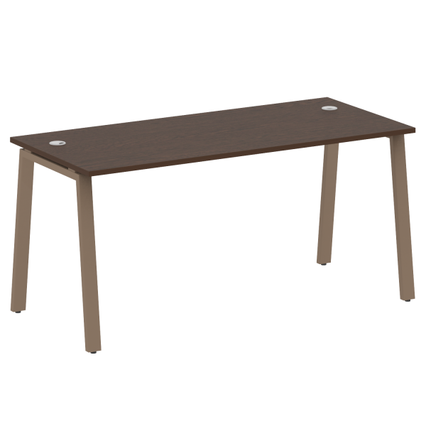 Стол письменный Metal System Style БА.СП-4 1600x720x750 (Венге Цаво/Мокко металл)