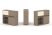 Тумба двойная + низкая надставка ES.NB.2N-14 (1500х410х1135) (Латте/Тиквуд Светлый)