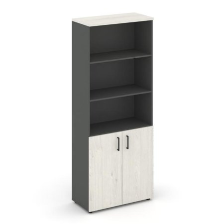 Шкаф высокий широкий SN.STS.E-101 (796х400х1982) (Антрацит/Дуб Наварра)