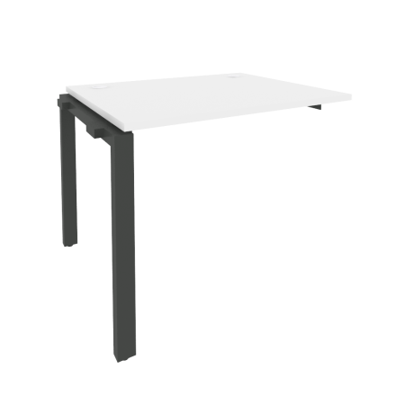 Наборный элемент рабочей станции на П-образном м/к Onix O.MP-1.NRS-1.8 980x800x750 (Белый Бриллиант/Черный металл)