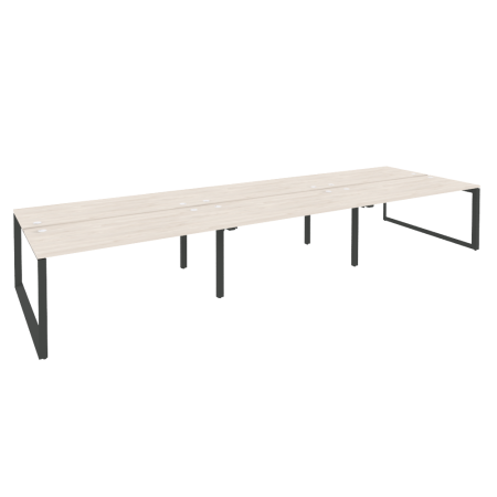 Рабочая станция на О-образном м/к Onix O.MO-D.RS-6.4.7 4740x1475x750 (Денвер Светлый/Черный металл)