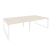 Рабочая станция на О-образном м/к Onix O.MO-D.RS-4.3.7 2760x1475x750 (Тиквуд Темный/Белый Металл)