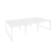 Рабочая станция на О-образном м/к Onix O.MO-D.RS-6.1.8 2940x1635x750 (Тиквуд Темный/Белый Металл)