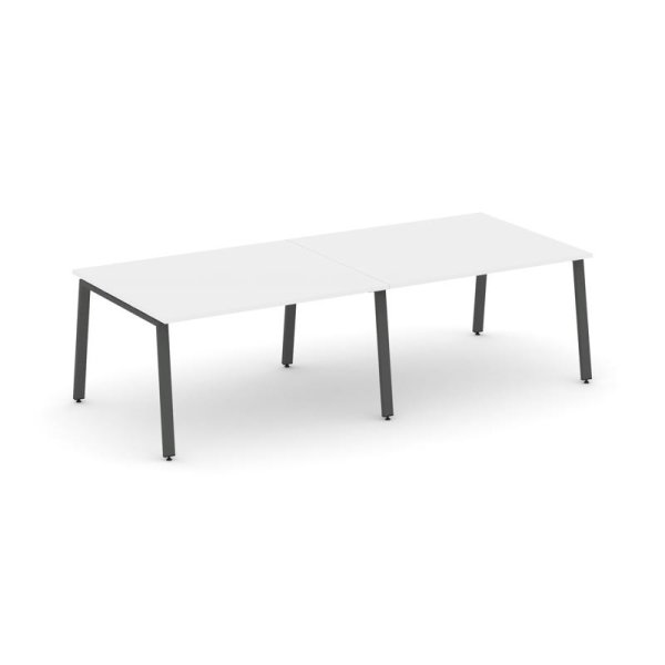 Стол переговорный SN-6A.SPRG-044.3 (3160х1180х750) (Белый/Металл Антрацит)