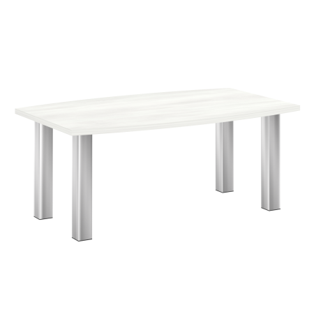 Стол для переговоров (опоры нерж. сталь) M-LT.SP-3 (Снежная Патина)