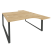 Рабочая станция на О-образном м/к Onix O.MO-D.SA-4 1580x2395x750 (Тиквуд Темный/Белый Металл)