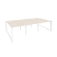 Рабочая станция на О-образном м/к Onix O.MO-D.RS-6.1.8 2940x1635x750 (Тиквуд Темный/Белый Металл)