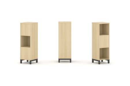 Набор стеллажа 2-х сторонний, 3 яруса SN.NSD-311 (387х400х1248) (Акация Лорка/Металл Антрацит)