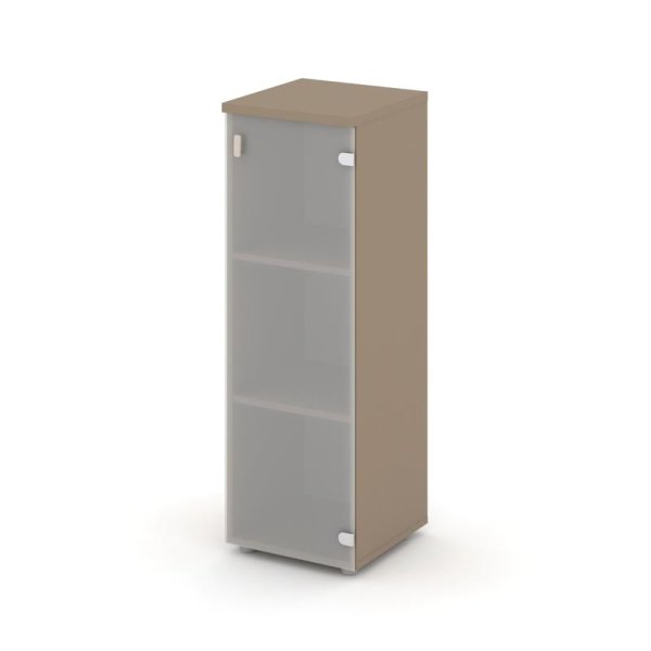 Шкаф средний узкий правый ES.SU-2.4 (R) (400х420х1207) (Латте/Сатин матовый)