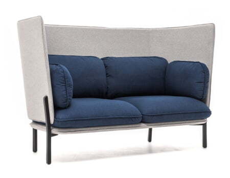 BELLAGIO Диван 2-местный высокий (СЕРО-СИНИЙ)