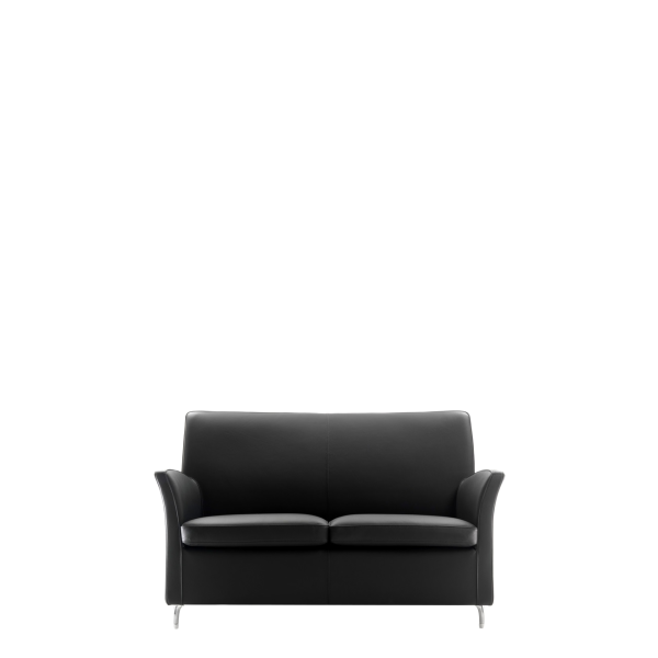 Диван офисный Хэмптон (М-18) 2-х местный (Черный)