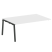 Проходной элемент стола для переговоров на А-образном м/к Metal System Style БА.ППРГ-5 1800x1235x750 (Дуб наварра/Серый металл)
