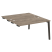 Стол-приставка двойной на деревянных опорах Onix Wood OW.D.SPR-3.8 1380x1635x750 (Тиквуд Светлый/Дуб Темный)