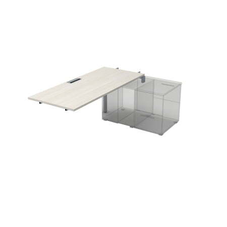 СТС.985 Стол системы БЕНЧ линейный, три опоры, средний (1800x800x750) (IvoryСерый)