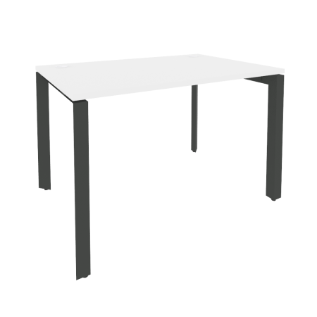 Стол рабочий на П-образном м/к Onix O.MP-SP-2.8 1180x800x750 (Белый Бриллиант/Черный металл)