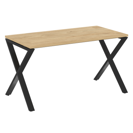 Стол рабочий VR.L-SRX-3.7 1380x720x750 (Тиквуд Светлый/Черный металл)