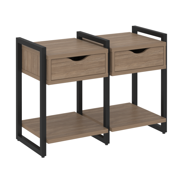 Тумба на регулируемых опорах наборная VR.L-TN-1.O 970x460x719 (Дуб Аризона/Черный металл)