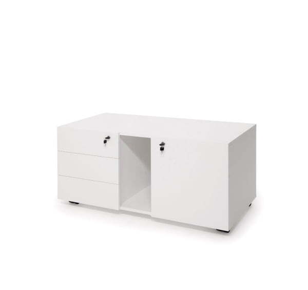 UNIO Приставка подкатная 103 201 1090х550х570 (Белый)