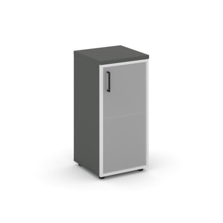 Шкаф низкий узкий SN.STU.E-303(R) (400х400х833) (Антрацит/Сатин)