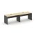 Рабочая станция 1 сторонняя SN-D.ORS-024 (3160х800х750) (Тиквуд Светлый/Антрацит)