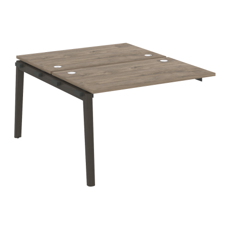 Наборный элемент рабочей станции на деревянных опорах Onix Wood OW.2.NRS-2.7 1180x1475x750 (Тиквуд Темный/Дуб Темный)