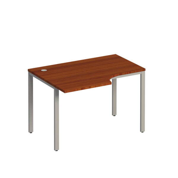 Стол эргономичный левый на металлокаркасе  Комфорт МП2 К 193 1200x900x750 (Французский орехСерый)