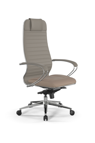 Кресло для руководителя Метта Samurai L1-4K - Infinity /Uc02/Wm06/K2cL(M06.B32.G11.W03) (Темно-бежевый)