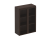 Шкаф для документов средний со стеклянными дверями Mark МК 312 904x404x1270 (Дуб валенсия)