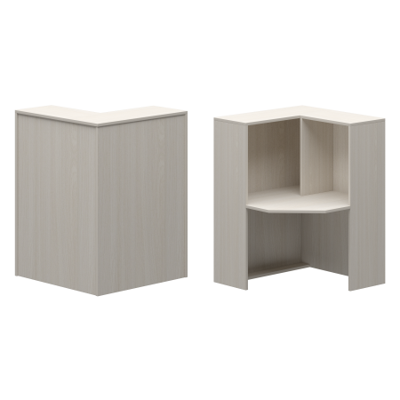 Стойка угловая правая Ресепшн А-556 900x900x1220 (Ясень шимо)