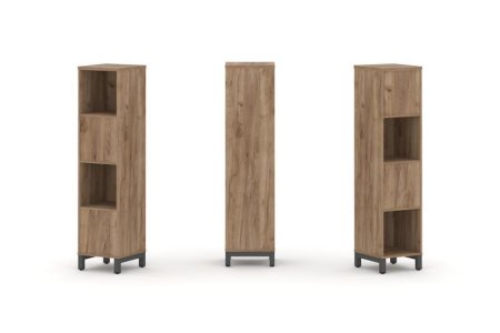 Набор стеллажа 2-х сторонний, 4 яруса SN.NSD-411 (387х400х1615) (Дуб Табак/Металл Антрацит)