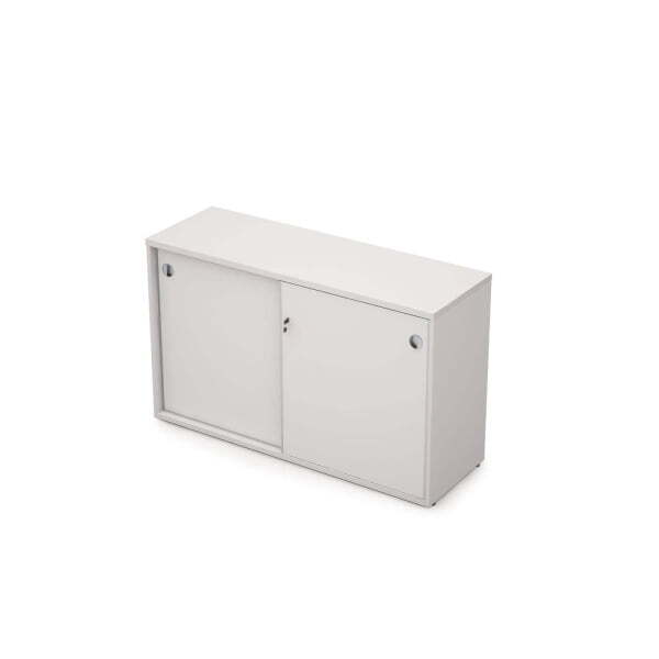 6ШКЗ.011 Шкаф-купе с замком (1235x400x750) (Белый)