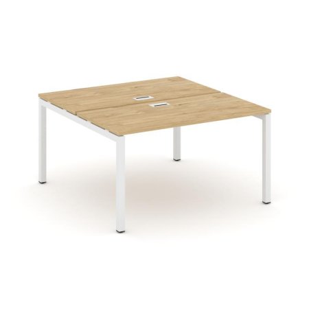 Рабочая станция 2-х сторонняя SN-5P.DRS-024 (1580х1632х750) (Тиквуд Светлый/Металл Белый)