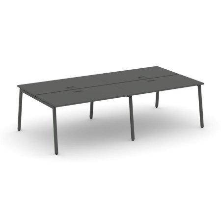 Рабочая станция 2-х сторонняя SN-4A.DRS-032 (2360х1232х750) (Антрацит/Металл Антрацит)