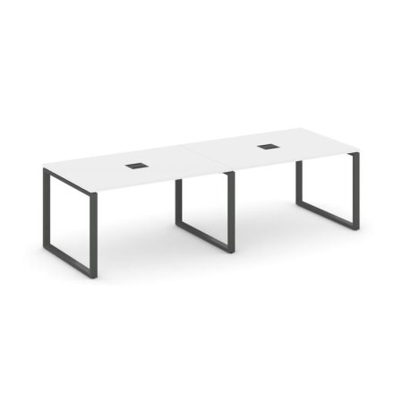 Стол переговорный SN-6O.SPRG-014 (3160х980х750) (Белый/Металл Антрацит)