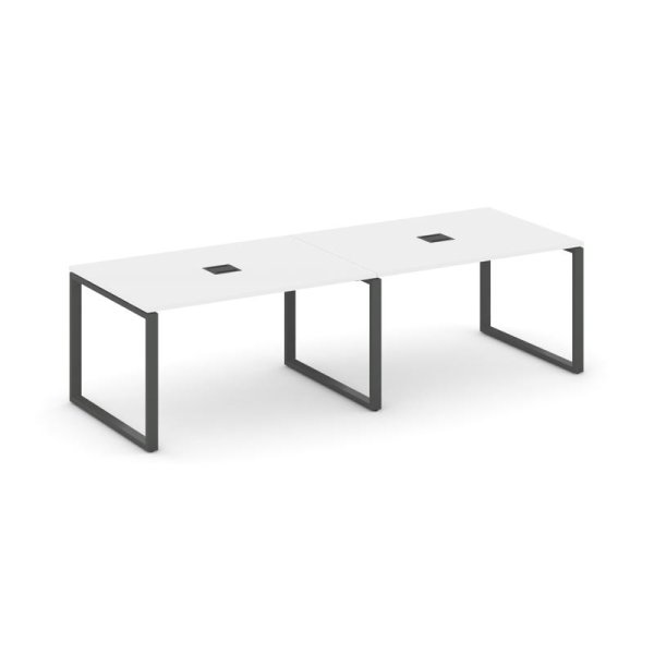 Стол переговорный SN-6O.SPRG-014 (3160х980х750) (Белый/Металл Антрацит)