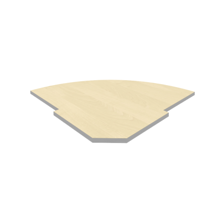 Полка для угловой секции Riva А.РС-5.1 815x815x22 (Клен-Металлик)