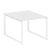 Переговорный стол 1 столешница Metal System Style БО.ПРГ-1.1 1000x1235x750 (Дуб Наварра/Серый металл)