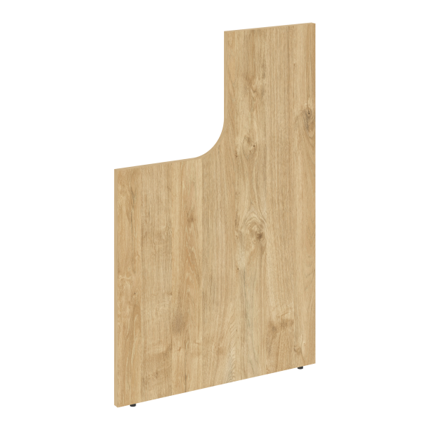 Стойка боковина завершающая высокая с вырезом левая Onix О.R-SVVL 766x25x1187 (Тиквуд Светлый)