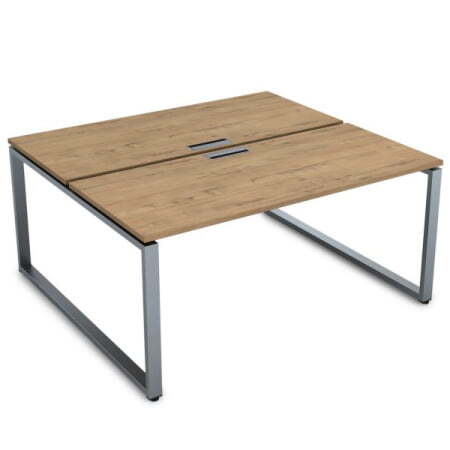 СБД-О.979 Стол системы БЕНЧ, на 2 рабочих места (1400x1435x750) (TeakwoodСерый)