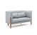 TORDINO Диван 2-местный (СЕРО-ГОЛУБ/ОРЕХ)