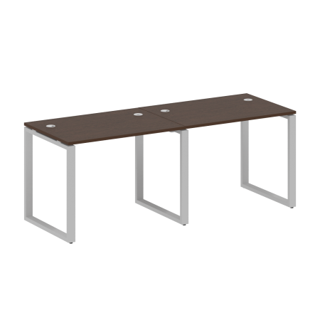 Рабочая станция Metal System Style БО.СМ-2.1 2000x720x750 (Венге Цаво/Серый металл)