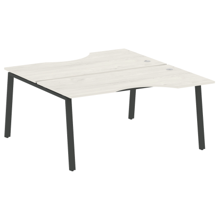 Рабочая станция криволинейная Metal System Style БА.РАС-СА-2.1 1600x1835x750 (Дуб Наварра/Антрацит металл)