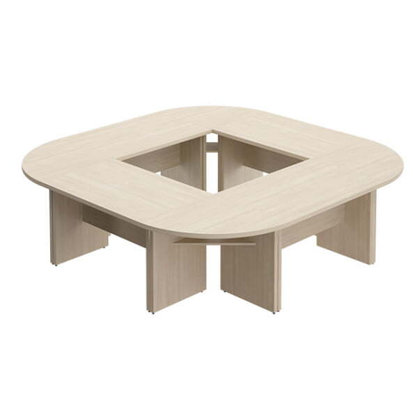 Стол переговорный составной Борн B 305-002 2800x2800x750 (Дуб шамони)