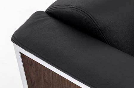 VISPO Кресло (ОРЕХ/ЧЕРНЫЙ)