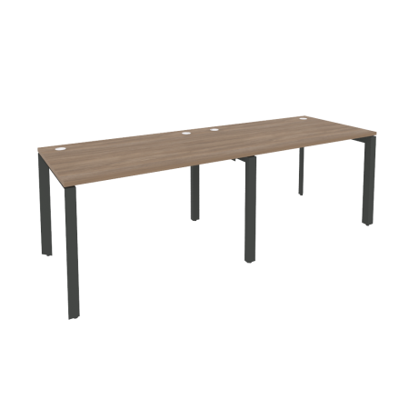 Рабочая станция на П-образном м/к Onix O.MP-RS-2.2.8 2360x800x750 (Дуб Аризона/Черный металл)