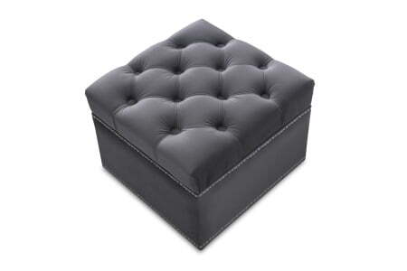 Пуф Marcele 400 (420x420x450) Серый (Серый)