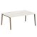 Стол для переговоров (1 столешница) на А-образном м/к Metal System Style БА.ПРГ-1.5 1800x1235x750 (Дуб наварра/Серый металл)